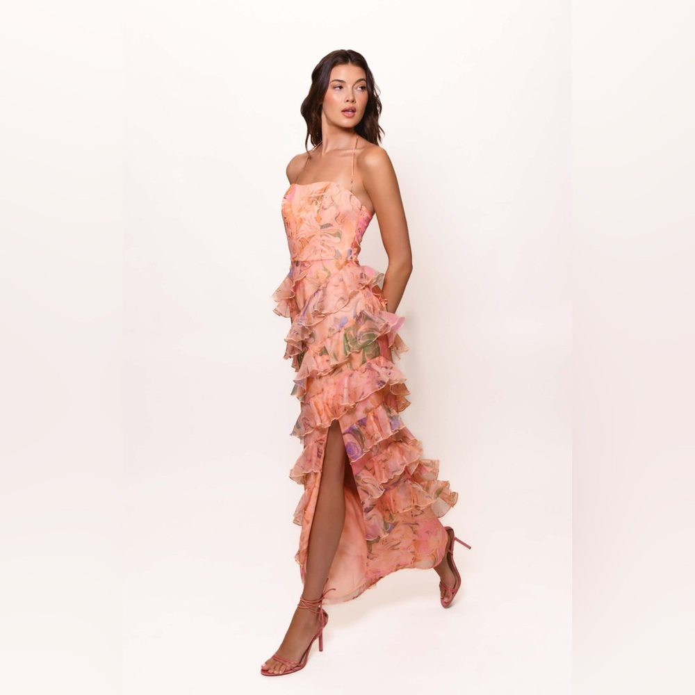 Hutch‎ Lou Dress in Orange Marble Swirl size 8. NWT!!